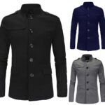 Collar Style Casual Winter Fleece Coat. MWJ-407