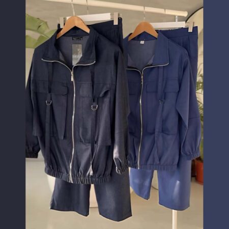 Arivon 4-Pocket Cargo Style Denim 2-Pcs Winter Co-Ord Set.